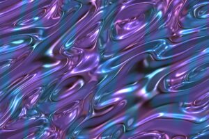 molten colorful plastic