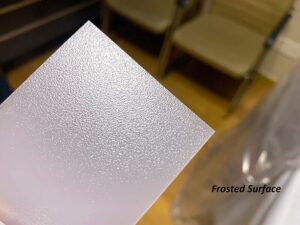 Light Diffuser with frosted surface Light Diffuser with frosted surface