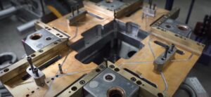 Injection molding set up